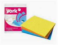 Салфетка губчатая 3шт YORK 