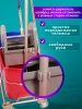 Тележка 2-х ведерная, пласт. база 2x18л с отжимом