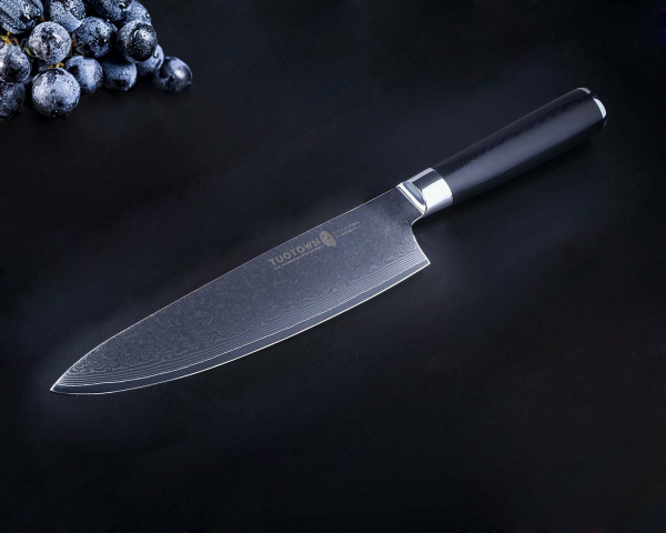 TG-D7 G10 Нож 20 см дамасская сталь  VG10