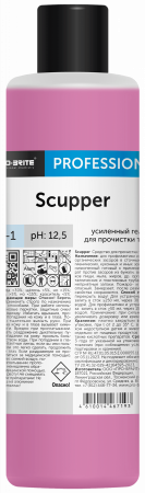 Средство для устранения засоров в трубах  (Scupper-PRO)  1 л 
