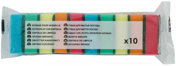 Губка для посуды 10шт VITALUX 0360