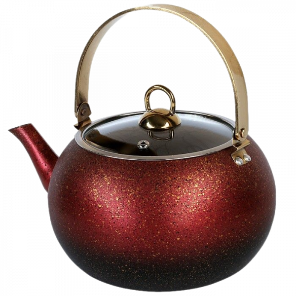 Чайник с а/п покрытием 2 л. цв. красный 8212-L-Rd