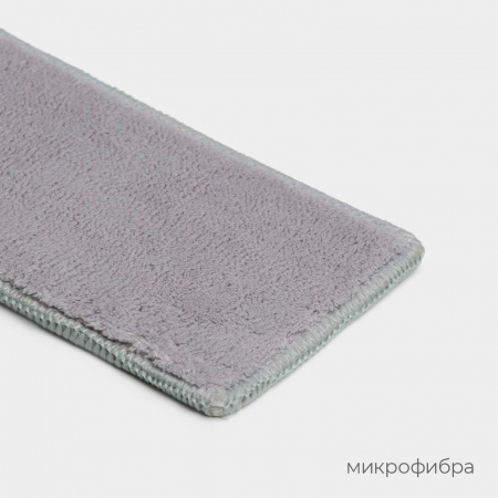Сменная насадка для окномойки Raccoon, микрофибра, 25,5×9 см, серая